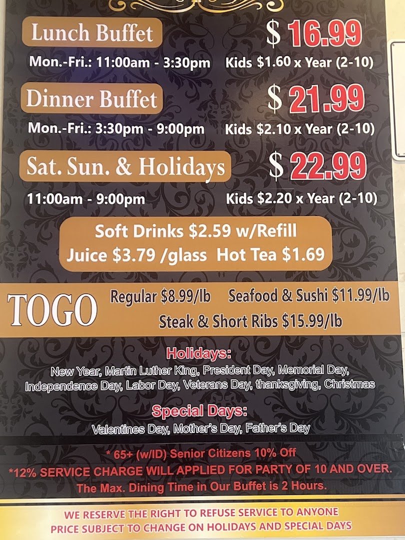 Mongolian BBQ station with fresh ingredients.